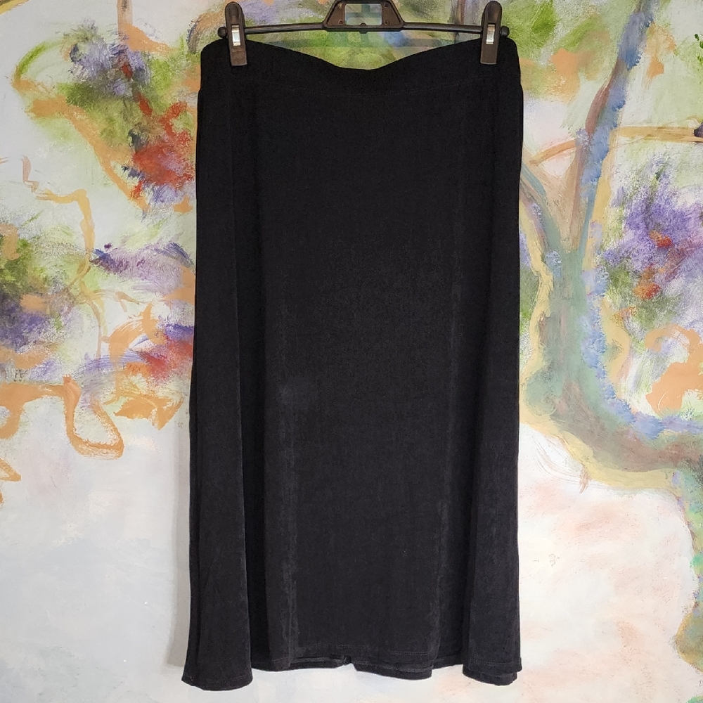 Elegant Black A-Line Skirt